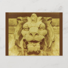 Briefkaart - Leeuwenkop