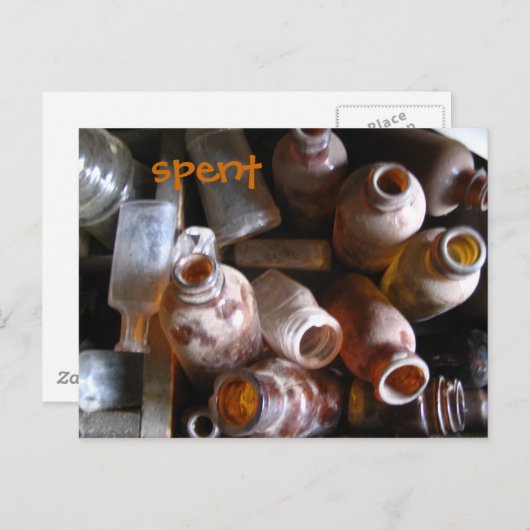 Briefkaart lege flessen (Voorkant / Achterkant)