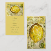 Briefkaart Lemons Visitekaartje (Voorkant / Achterkant)