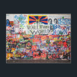 Briefkaart Lennon Wall (Praag, Tsjechië)<br><div class="desc">Dit is een fantastisch afbeelding van de Lennon-muur in Praag.</div>