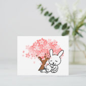 Briefkaart lente-Bunnies (Staand voorkant)
