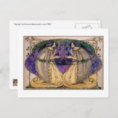Briefkaart: Lente door Frances Macdonald Briefkaart (Voorkant / Achterkant)