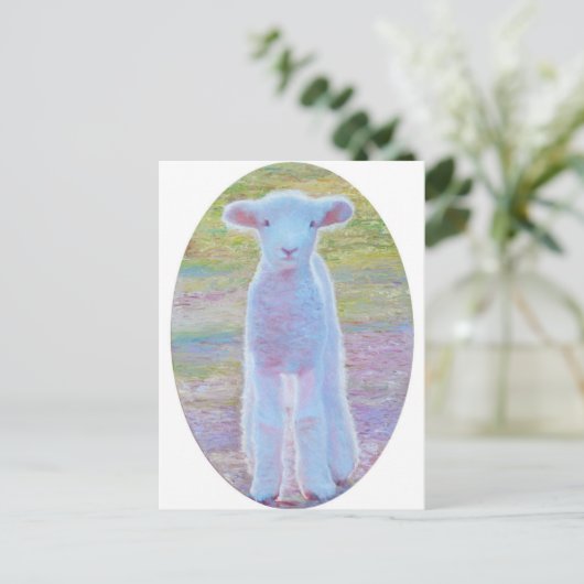 Briefkaart lentemallam (Staand voorkant)