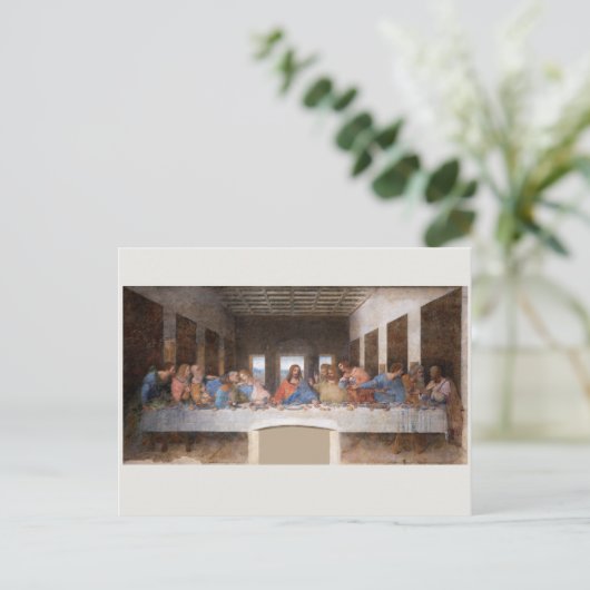 BRIEFKAART : LEONARDO DA VINCI : DE LAATSTE LEVERA (Staand voorkant)