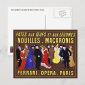  Briefkaart: Leonetto Cappiello - Pâtes aux O Briefkaart (Voorkant / Achterkant)