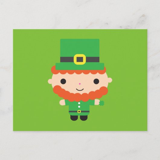 Briefkaart Leprechaun (Voorkant)