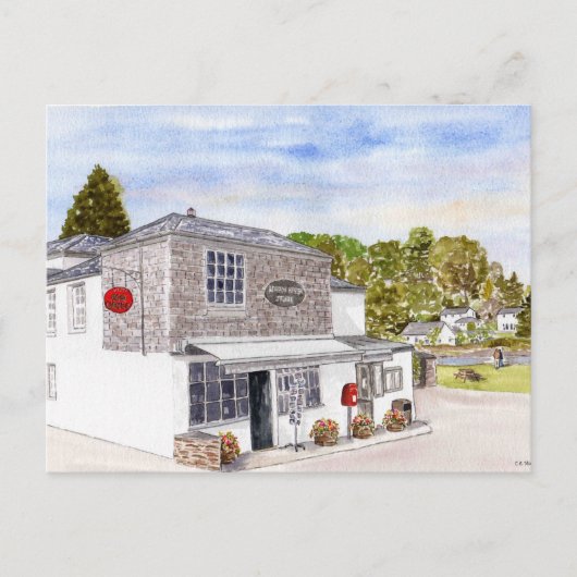 briefkaart "Lerryn River Store" (Voorkant)