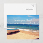 Briefkaart levensprijsopgave (Voorkant / Achterkant)