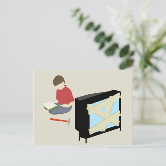 Briefkaart lezen (Staand voorkant)