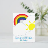 Briefkaart - LGBT Bright & Stor Fun Birthday (Staand voorkant)
