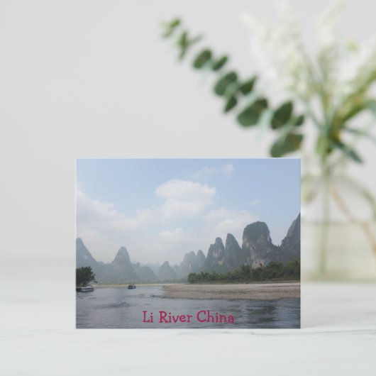 BRIEFKAART - Li River China (Staand voorkant)
