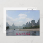BRIEFKAART - Li River China (Voorkant / Achterkant)