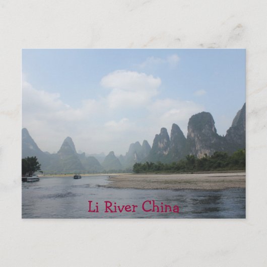BRIEFKAART - Li River China (Voorkant)