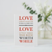 Briefkaart - Liefde is wat... (Staand voorkant)