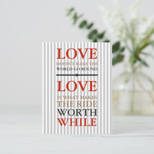 Briefkaart - Liefde is wat... (Staand voorkant)