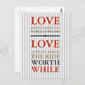 Briefkaart - Liefde is wat... (Voorkant / Achterkant)