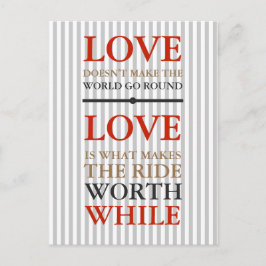 Briefkaart - Liefde is wat...