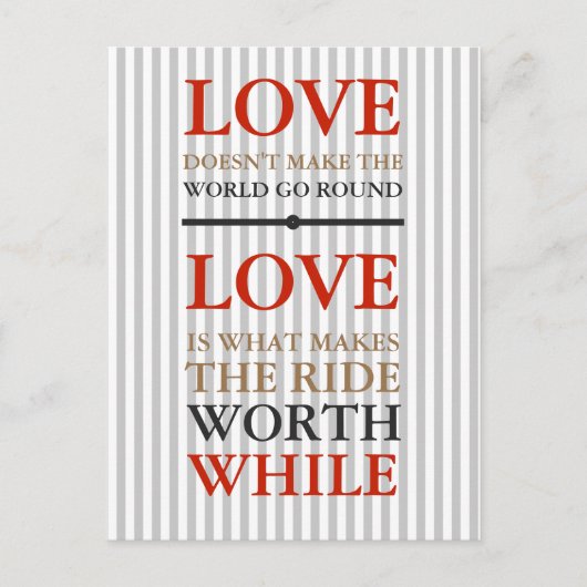 Briefkaart - Liefde is wat... (Voorkant)