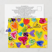 Briefkaart liefdesvol hart (Voorkant / Achterkant)