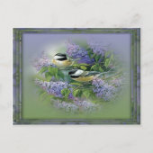Briefkaart Lilacs & Birds (Voorkant)