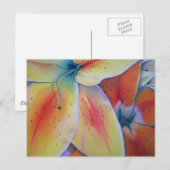 Briefkaart Lilies (Voorkant / Achterkant)