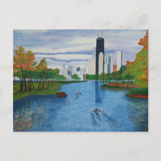 Briefkaart "Lincoln Park - Chicago" (Voorkant)