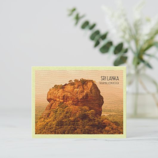  Briefkaart Lion Rock Sigiriya Sri Lanka (Staand voorkant)
