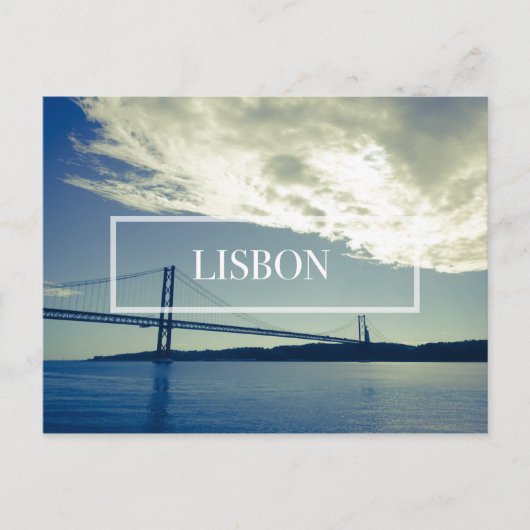 Briefkaart Lissabon-brug (Voorkant)