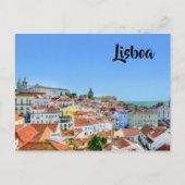 Briefkaart Lissabon-gebouwen (Voorkant)