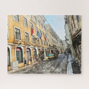 Briefkaart Lissabon Portugal Legpuzzel