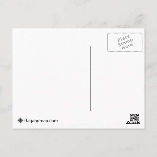 Briefkaart Litouwen Multihue Flags (Achterkant)