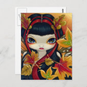 briefkaart "Little Autumn Leaves" (Voorkant / Achterkant)