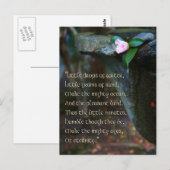 briefkaart "Little Dingen" gedicht (Voorkant / Achterkant)