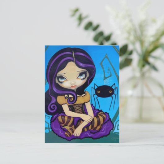 briefkaart "Little Miss Muffet" (Staand voorkant)