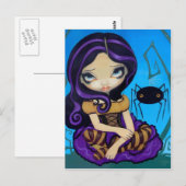 briefkaart "Little Miss Muffet" (Voorkant / Achterkant)