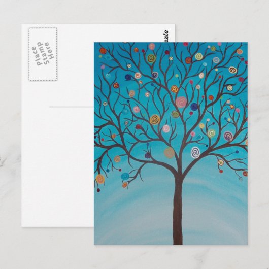 Briefkaart Lollipop-structuur (Voorkant / Achterkant)