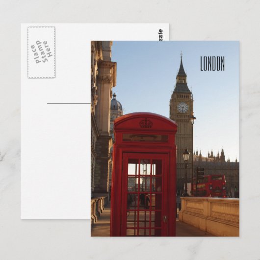 Briefkaart Londen (Voorkant / Achterkant)