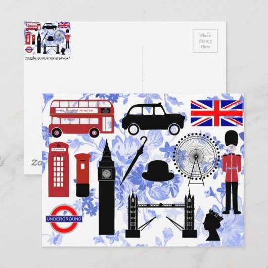 Briefkaart Londen (Voorkant / Achterkant)