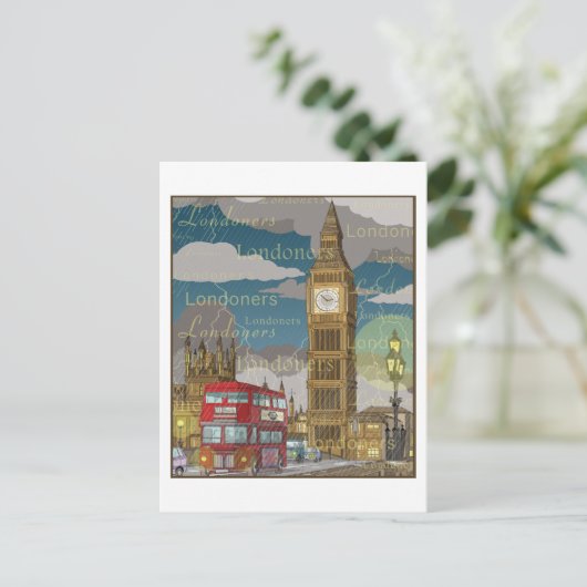 Briefkaart Londen (Staand voorkant)
