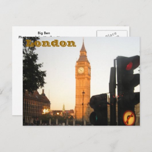 Briefkaart Londen (Voorkant / Achterkant)