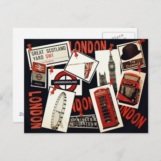 Briefkaart Londen (Voorkant / Achterkant)