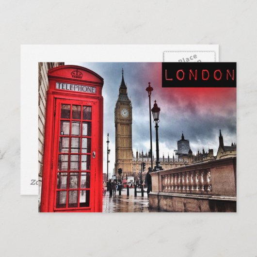 Briefkaart Londen (Voorkant / Achterkant)