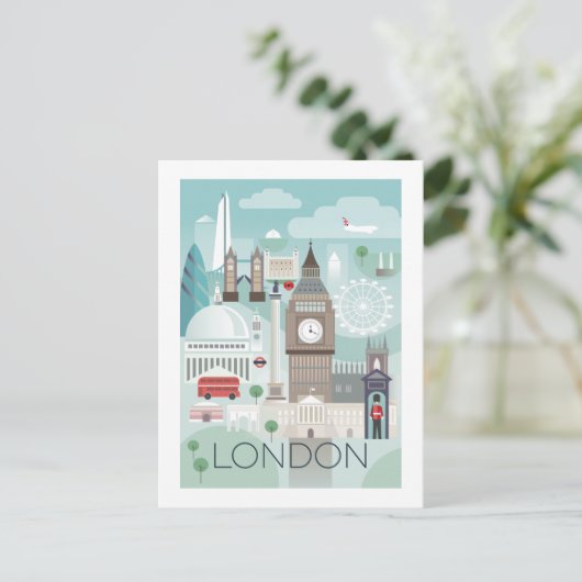 Briefkaart Londen (Staand voorkant)