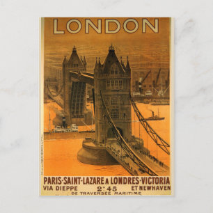Briefkaart Londen  Bridge Tower