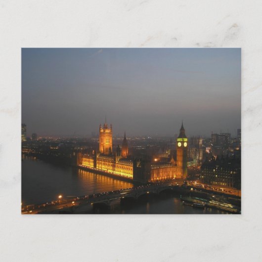 Briefkaart Londen House of Parliament (Voorkant)