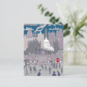 Briefkaart Londen Skyline Illustratie Kunstwerk (Staand voorkant)