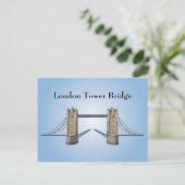 Briefkaart: London Tower Bridge Briefkaart (Staand voorkant)