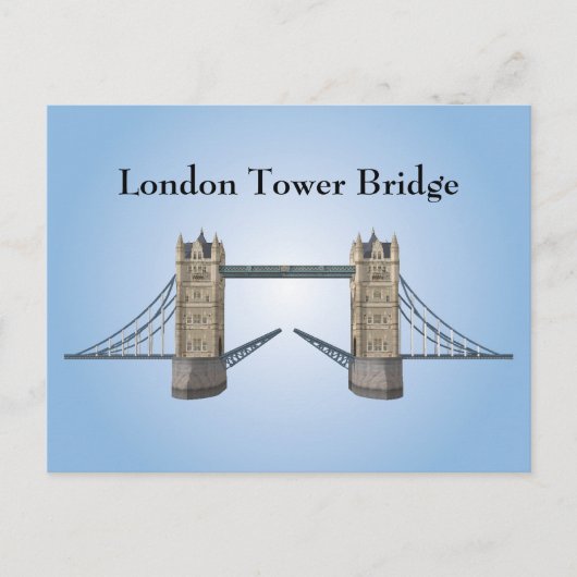 Briefkaart: London Tower Bridge Briefkaart (Voorkant)