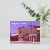 Briefkaart:  Longton, Kansas Briefkaart (Staand voorkant)