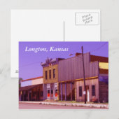 Briefkaart:  Longton, Kansas Briefkaart (Voorkant / Achterkant)